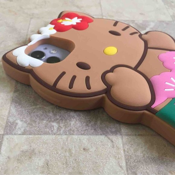 Hello Kitty Bikini Hawaii Iphone 11acessories cases brown/ black - Picture 12 of 15